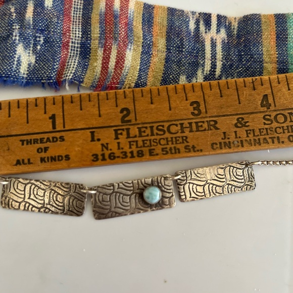 Abella Blue Silver Necklace with Larimar? Stone - Picture 2 of 4